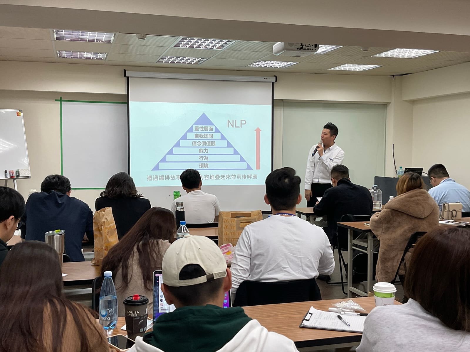 定洋老師在初階課堂上講解